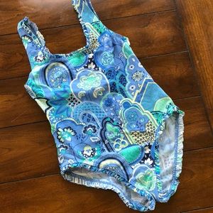 MANUEL CANOVAS GIRL’S SWIMSUIT. SIZE 10 EUC